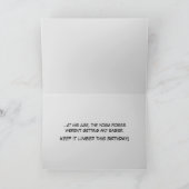 Grappig verjaardagskaart met Shoveler-eend Kaart (Binnen)