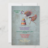 Grappig verjaardagsmeisje dat kaarsen uitblaast kaart (Voorkant)