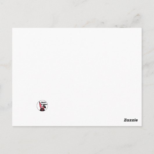 Grappig verjaardagsmeisje met vintage uitstraling  briefkaart (Achterkant)