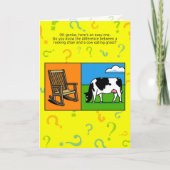 Grappig verjaardagsraadsel kaart (Voorkant)