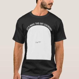 Grappig verjaardagsshirt - Teken hier voor een leg T-shirt