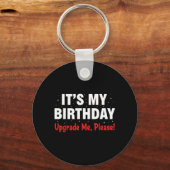 Grappig verjaardagsshirt vrouwen mannen leuk upgra sleutelhanger (Voorkant)