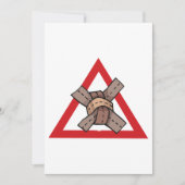 Grappig Verkeer Jam Knot Waarschuwing Road Sign Kaart (Voorkant)