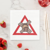 Grappig Verkeer Jam Knot Waarschuwing Road Sign Servet (Insitu)