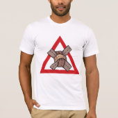 Grappig Verkeer Jam Knot Waarschuwing Road Sign T-shirt (Voorkant)