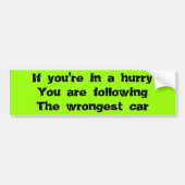 Grappig verkeer met bumperstickers (Voorkant)