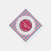 Grappig Verkiezingsfeest 2024 Rood Wit Blauw Servet (Hoek)