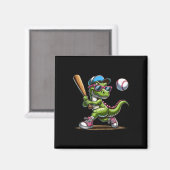 Grappig Verkopen Dinosaur Boy Player Sport Love T- Magneet (Voorkant / Achterkant)