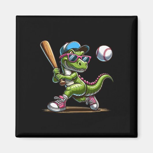 Grappig Verkopen Dinosaur Boy Player Sport Love T- Magneet (Voorkant)