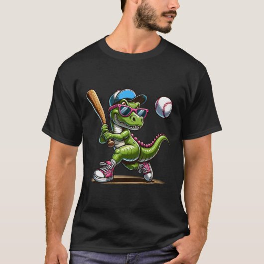 Grappig Verkopen Dinosaur Boy Player Sport Love T- T-shirt (Voorkant)