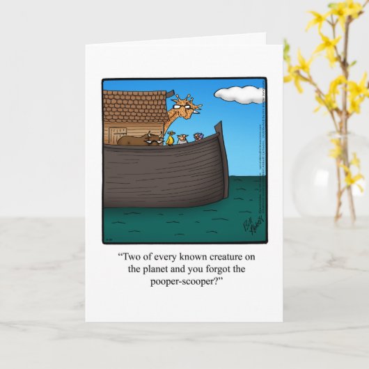 Grappig Verlaat Verjaardag Kaart (Gele Bloem)