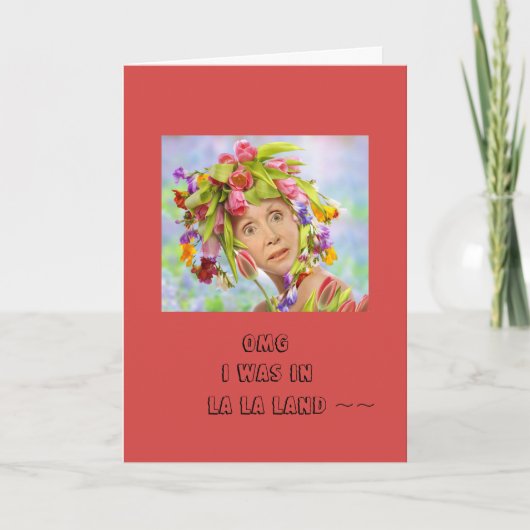 Grappig Verlaat Verjaardag Kaart (Voorkant)