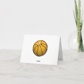 Grappig verlies van basketbal kaart (Achterkant)