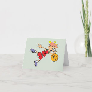 Grappig verlies van basketbal kaart