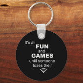 Grappig verlies van WiFi Internet Sleutelhanger (Voorkant)