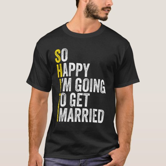 Grappig verloofd shirt voor bruidegom, Ik ga (Voorkant)