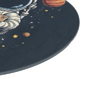 Grappig Verloren Gedachte Astronaut Space Illustra Snijplank (Hoek)