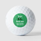 Grappig Verloren Wederom Persoonlijk Golfballen (Voorkant)