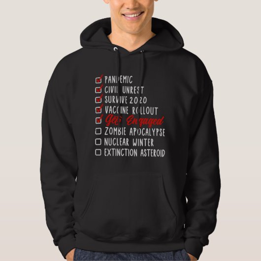 Grappig Verlovings Huwelijk Bruiloft Koppel Cadeau Hoodie (Voorkant)