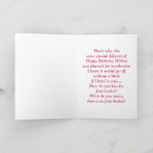 Grappig Vermist Cadeaumandje voor Haar Kaart (Binnen)