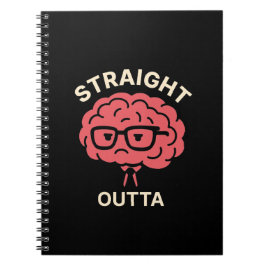 Grappig vermoeid brein - studenten- en kantoorhumo notitieboek