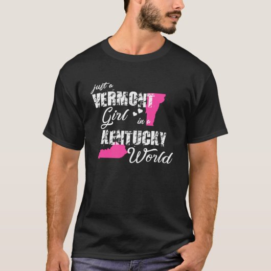 Grappig Vermont Gifts Shirten Gewoon een Vermont m T-shirt (Voorkant)