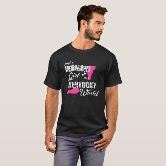 Grappig Vermont Gifts Shirten Gewoon een Vermont m T-shirt (Voorkant volledig)