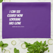 Grappig vernomen Song Lyrics Paars Kitchen Towel Theedoek (Gevouwen)