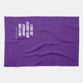 Grappig vernomen Song Lyrics Paars Kitchen Towel Theedoek (Horizontaal)