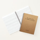 Grappig Verover De Wereld Persoonlijk Kantoor Cade Notitieboek (Binnen)