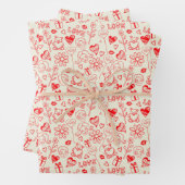 grappig verpakkingspapier inpakpapier vel (In situ)