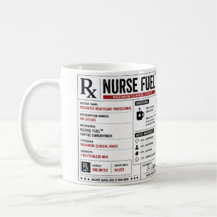 Grappig Verpleegster Brandstof Recept Label Koffiemok