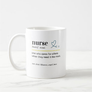 Grappig verpleegster definitie cadeau koffiemok