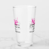 Grappig Verpleegster en bier woorden glas (Rechts)