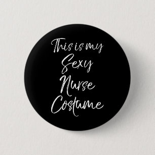 Grappig Verpleegster Halloween idee Dit is mijn ve Ronde Button 5,7 Cm