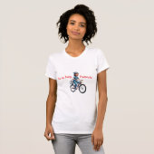 Grappig verpleegster _ help patiënten_ride fiets s t-shirt (Voorkant volledig)