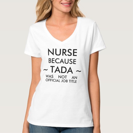 Grappig verpleegster T-shirt (Voorkant)