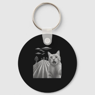 Grappig Verrast Bang Kat Selfie Met Bigfoot En Sleutelhanger