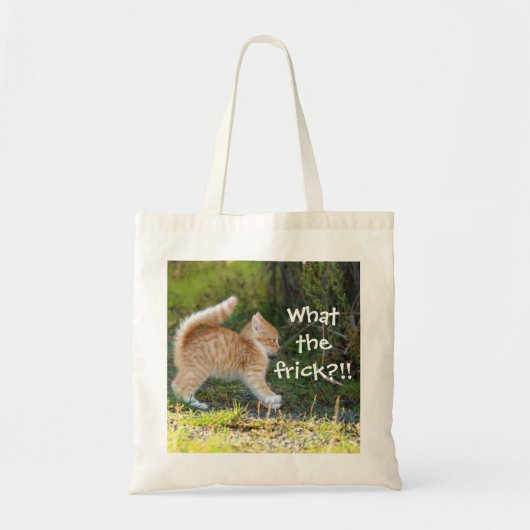 Grappig verrast Ginger Kitten. Wat is de troep? Tote Bag (Voorkant)