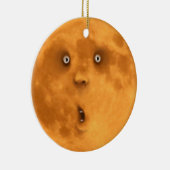 Grappig verrast Ornament van het Full Moon Face (Rechts)