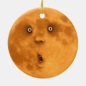 Grappig verrast Ornament van het Full Moon Face (Achterkant)