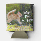 Grappig verraste kat. Wat is de troep? Blikjeskoeler (Achterkant)