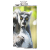 Grappig verraste Lemurs van Madagaskar Heupfles (Links)