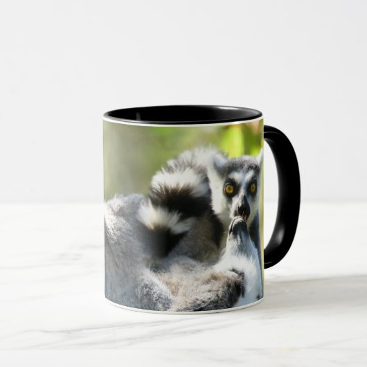 Grappig verraste Lemurs van Madagaskar Mok (Voorkant rechts)