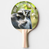 Grappig verraste Lemurs van Madagaskar Tafeltennisbatje (Voorkant)