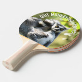 Grappig verraste Lemurs van Madagaskar Tafeltennisbatje (Voorkant Gekanteld)