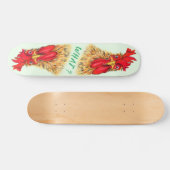 Grappig verraste nieuwsgierige Rooster. - Fun Persoonlijk Skateboard (Horizontaal)
