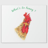 Grappig verraste nieuwsgierige rooster - Wat is zo Cadeaupapier (Vlak)