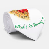 Grappig verraste nieuwsgierige rooster - Wat is zo Stropdas (Opgerold)