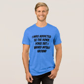 Grappig verslaafd aan de Hokie Pokie Tri-Blend Shirt (Voorkant volledig)